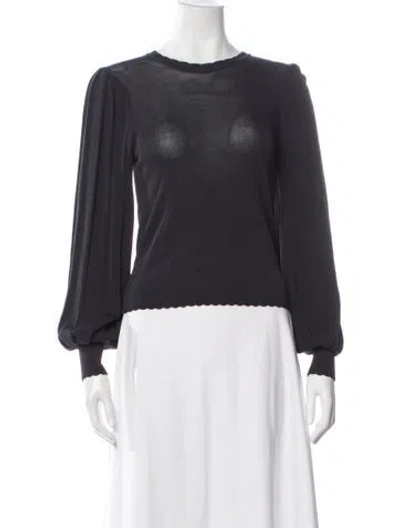 Pre-owned Joie Crew Neck Sweater In Gray