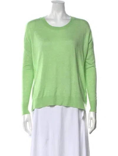 Pre-owned Joie Crew Neck Sweater In Green