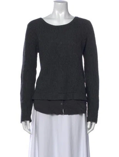 Pre-owned Joie Crew Neck Sweater In Grey