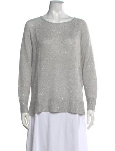 Pre-owned Joie Crew Neck Sweater In Grey