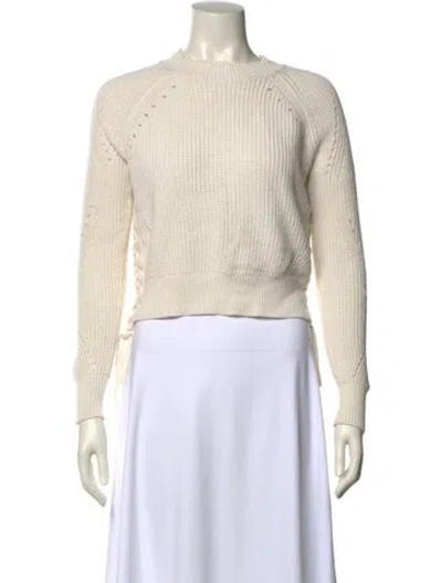 Pre-owned Joie Crew Neck Sweater In Neutral