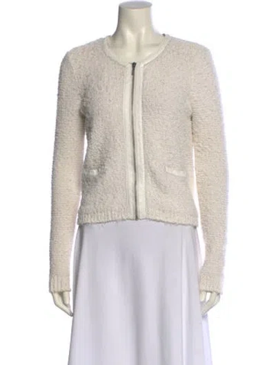 Pre-owned Joie Crew Neck Sweater In Neutral