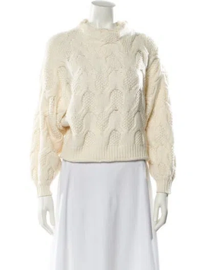 Pre-owned Joie Crew Neck Sweater In Neutral