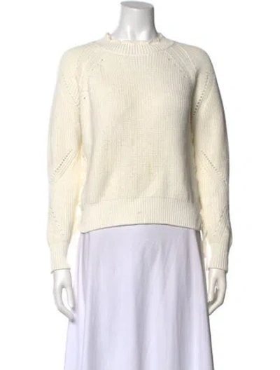 Pre-owned Joie Crew Neck Sweater In Neutral