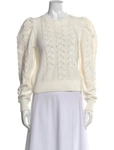 Pre-owned Joie Crew Neck Sweater In Neutral