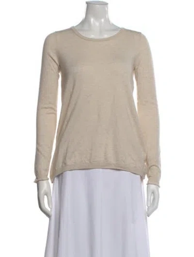 Pre-owned Joie Crew Neck Sweater In Neutral