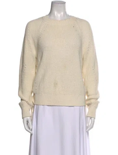 Pre-owned Joie Crew Neck Sweater In Neutral