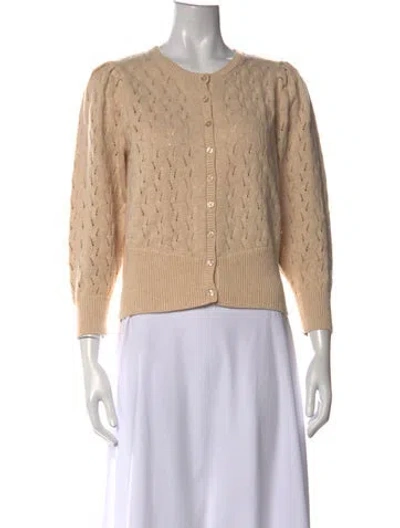 Pre-owned Joie Crew Neck Sweater In Neutrals
