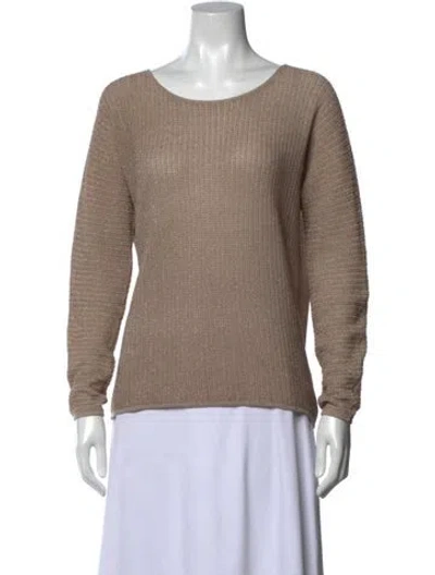 Pre-owned Joie Crew Neck Sweater In Neutrals