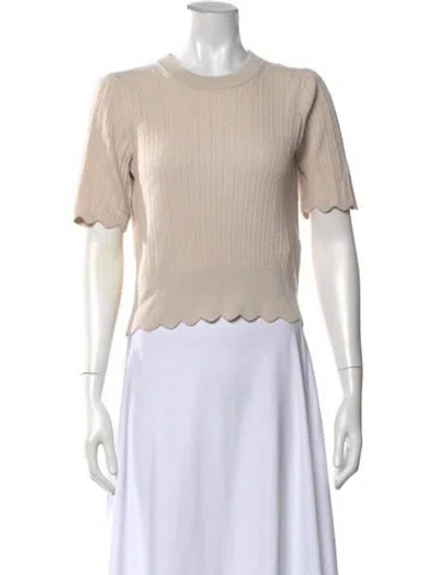 Pre-owned Joie Crew Neck Sweater In Neutrals