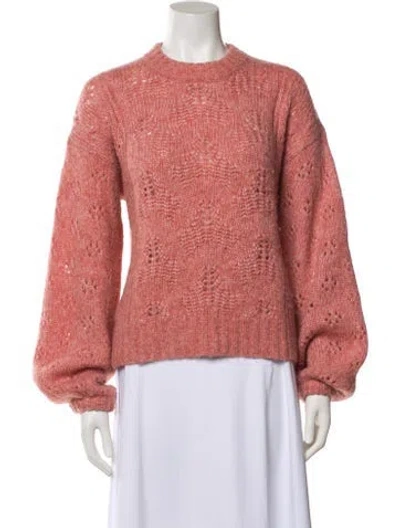 Pre-owned Joie Crew Neck Sweater In Pink