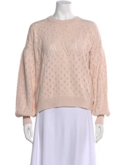 Pre-owned Joie Crew Neck Sweater In Pink