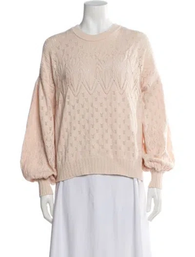 Pre-owned Joie Crew Neck Sweater In Pink