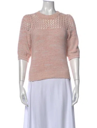Pre-owned Joie Crew Neck Sweater In Pink