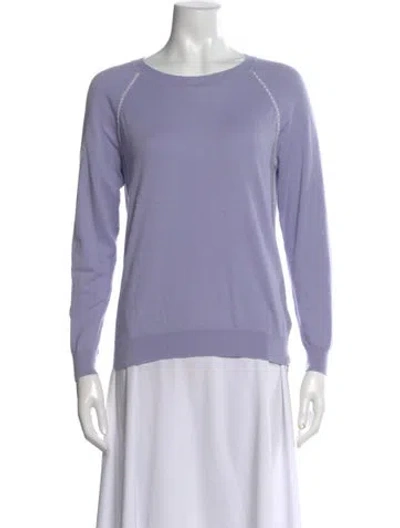 Pre-owned Joie Crew Neck Sweater In Purple