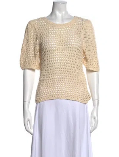Pre-owned Joie Crew Neck Sweater W/ Tags In Neutral