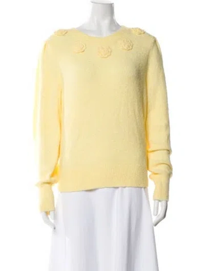 Pre-owned Joie Crew Neck Sweater In Yellow