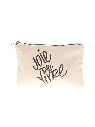 Pre-owned Joie De Vivre Makeup Bag In Ivory