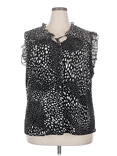 Pre-owned Joie De Vivre Sleeveless Blouse In Black