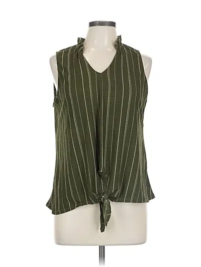 Pre-owned Joie De Vivre Sleeveless Blouse In Green