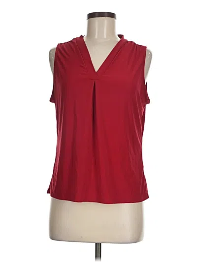 Pre-owned Joie De Vivre Sleeveless Blouse In Red