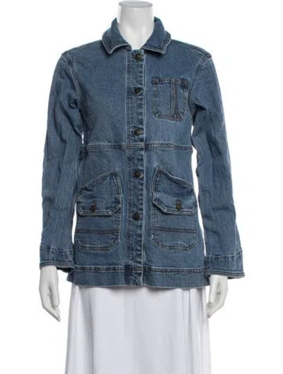 Pre-owned Joie Denim Jacket In Blue