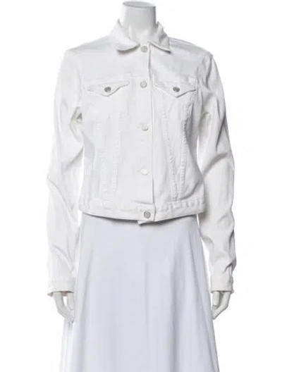 Pre-owned Joie Denim Jacket In White