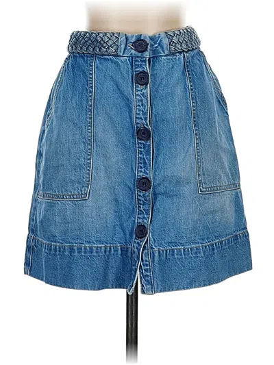 Pre-owned Joie Denim Skirt In Blue