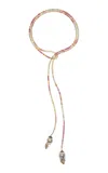 Joie Digiovanni 18k Yellow Gold Diamond Lariat Necklace In Multi