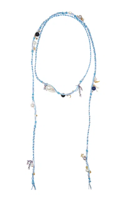 Joie Digiovanni Blue Summer 18k Gold Multi-stone Necklace In Multi
