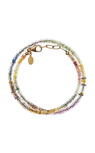 Joie Digiovanni Candy Land 18k Yellow Gold Diamond Wrap Bracelet In Multi