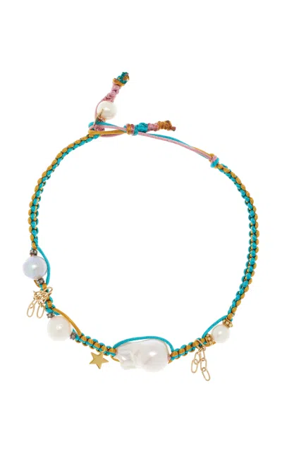 Joie Digiovanni Mexican Dream Knotted Silk Necklace In Multi