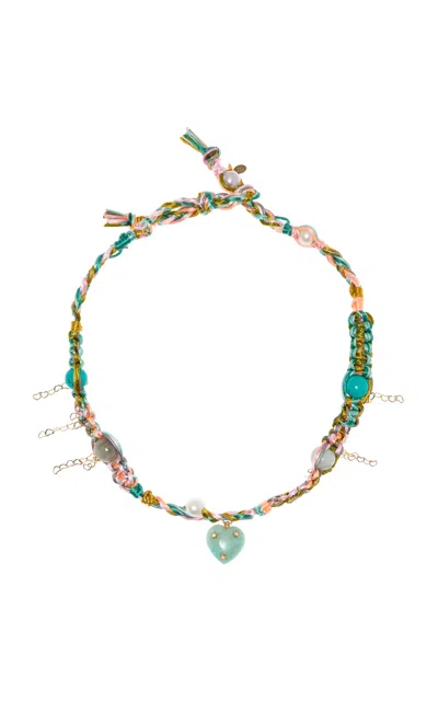 Joie Digiovanni Sparkling Star 18k Yellow Gold Multi-stone Necklace