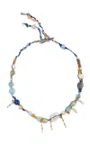 Joie Digiovanni Summer Blue Night Sky 18k Yellow Gold Multi-stone Necklace