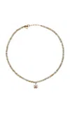 Joie Digiovanni Sunset Diamond 18k Yellow Gold  Necklace In Gray