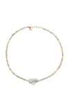 Joie Digiovanni Sunset Gold 18k Yellow Gold Pearl Necklace In Multi