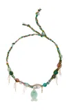 Joie Digiovanni Tropical Neon 18k Yellow Gold  Amazonite Necklace In Multi