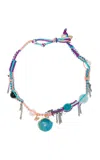 Joie Digiovanni Turquoise Stainless Steel Multi-stone Necklace