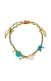 Joie Digiovanni Turquoise Sunrise Knotted Silk Bracelet In Multi