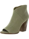 Joie Diya Womens Nubuck Peep-toe Booties In Multi