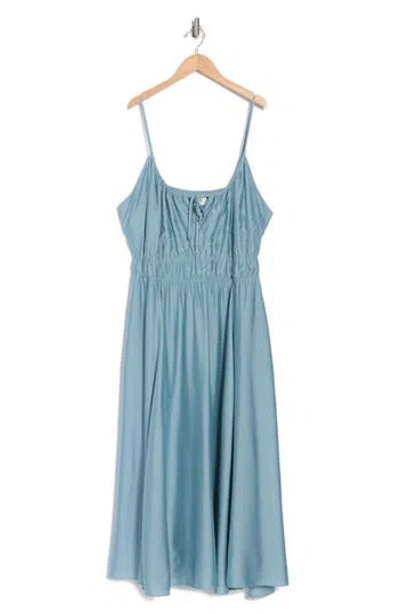 Joie Elena Tie Keyhole Midi Sundress In Blue