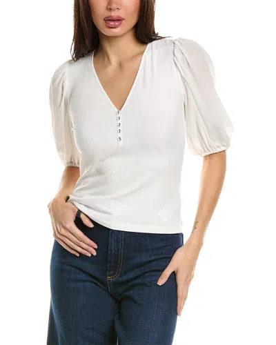 Joie Esme Short Sleeve Top In White