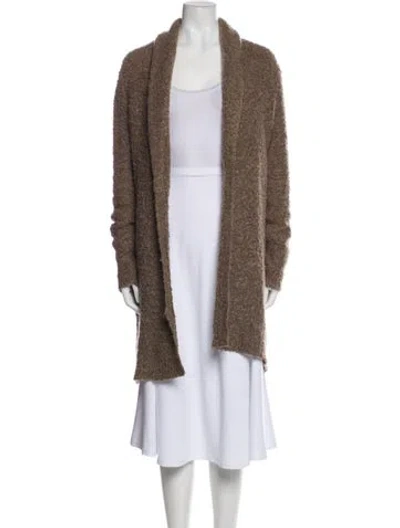 Pre-owned Joie Faux Fur Jacket In Brown