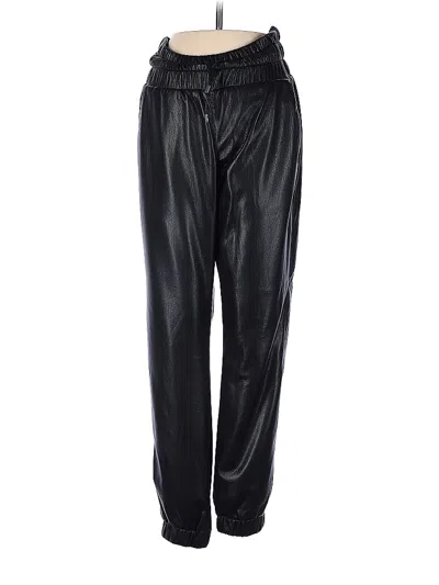 Pre-owned Joie Faux Leather Pants In Black