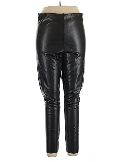 Pre-owned Joie Faux Leather Pants In Black