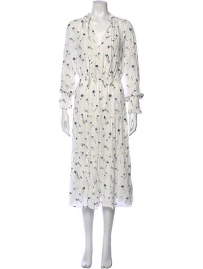 Pre-owned Joie Floral Print Long Dress