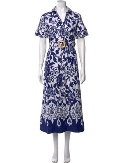 Pre-owned Joie Floral Print Midi Length Dress In Multi