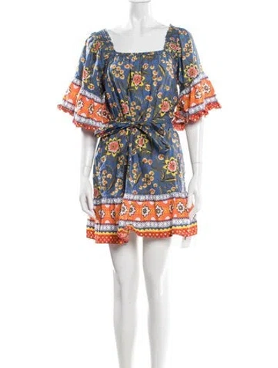 Pre-owned Joie Floral Print Mini Dress In Multi