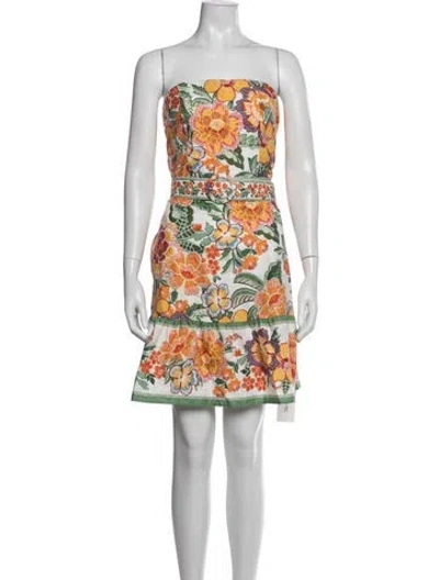 Pre-owned Joie Floral Print Mini Dress In Multi