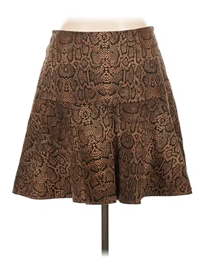 Pre-owned Joie Formal Skirt In Brown